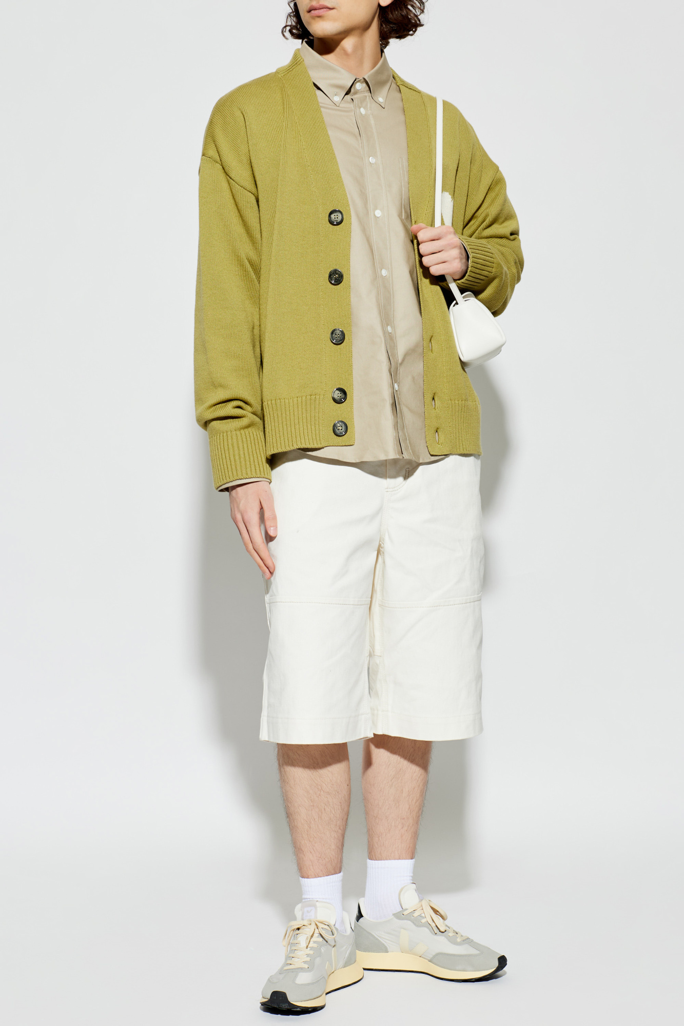 Verde Cardigan com logótipo Ami Alexandre Mattiussi - Vitkac Brazil